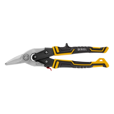 Ножницы по металлу Denzel, 270 мм, прямой и левый рез, сталь-СrMo, трехкомпонентные рукоятки, 78372 купить в Надыме