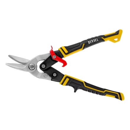 Ножницы по металлу Denzel, 270 мм, прямой и левый рез, сталь-СrMo, трехкомпонентные рукоятки, 78372 купить в Надыме