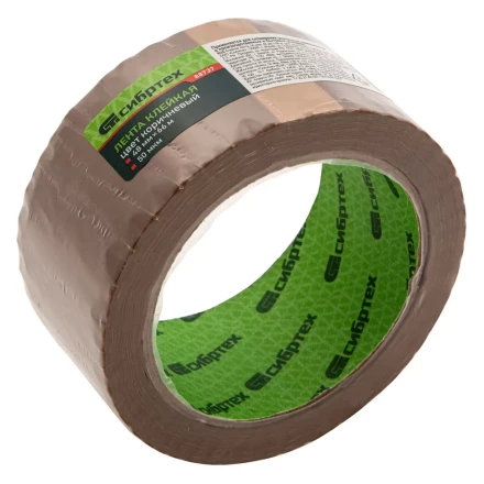 Клейкая лента, 50 мкм, 48 мм х 66 м, цвет коричневый Сибртех 88737 купить в Надыме