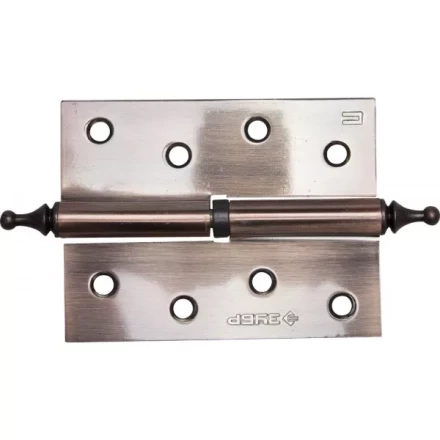 Петля дверная разъемная ЗУБР "ЭКСПЕРТ", 1 подшипник, цвет ст. медь (AC), правая, с крепежом, 100х75х2,5мм, 2 шт 37605-100-6R купить в Надыме