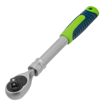 Ключ-трещотка телескопический 1/2&quot;, 300-430 мм, 72 зуба, с быстрым сбросом// Сибртех 14077 купить в Надыме