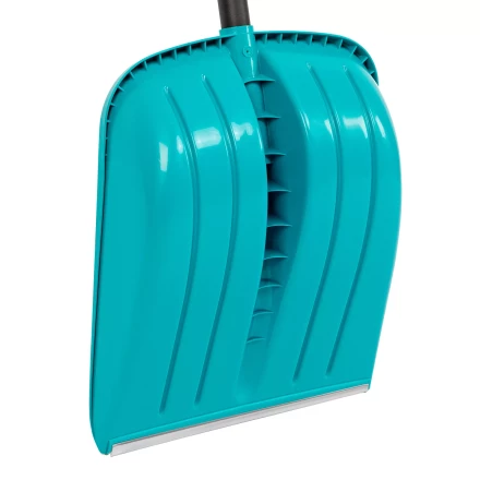 Лопата для уборки снега Palisad 61677, полипропилен, 365х450х1355 мм, алюминиевый черенок, усиленная, LUXE купить в Надыме