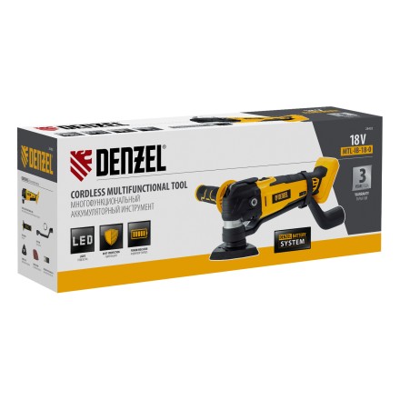 Многофункциональный инструмент аккумуляторный Denzel MTL-IB-18-0, Li-Ion, 18 В 28402 купить в Надыме
