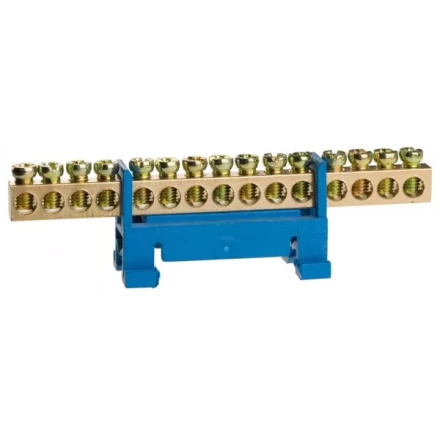 Шина СВЕТОЗАР нулевая на изоляторе типа "Стойка"макс. ток 100А, 5,2мм, 15 полюсов 49806-15 купить в Надыме