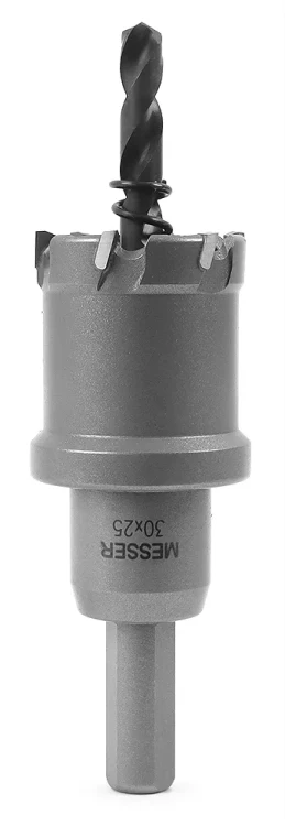ТСТ коронка MESSER 30X25 с центрирующим сверлом и толкающей пружиной купить в Надыме