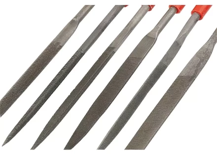 Набор надфилей 180 х 5мм 6 шт пластиковые рукоятки MATRIX 15822 купить в Надыме