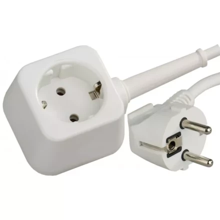 Удлинитель-шнур, 5 м, 3500 Вт, 1 гнездо, ПВС 3x1 мм2, СВЕТОЗАР SV-55013-5 купить в Надыме