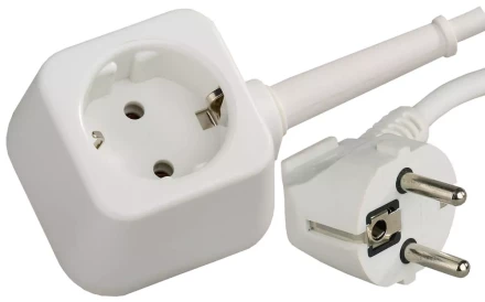 Удлинитель-шнур, 5 м, 3500 Вт, 1 гнездо, ПВС 3x1 мм2, СВЕТОЗАР SV-55013-5 купить в Надыме