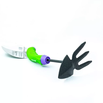 Мотыжка комбинированная Palisad 623778, профиль "лепесток" и 3-зубая, защ. покр, обрез. эргономичная рукоятка купить в Надыме