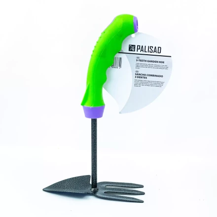 Мотыжка комбинированная Palisad 623778, профиль "лепесток" и 3-зубая, защ. покр, обрез. эргономичная рукоятка купить в Надыме