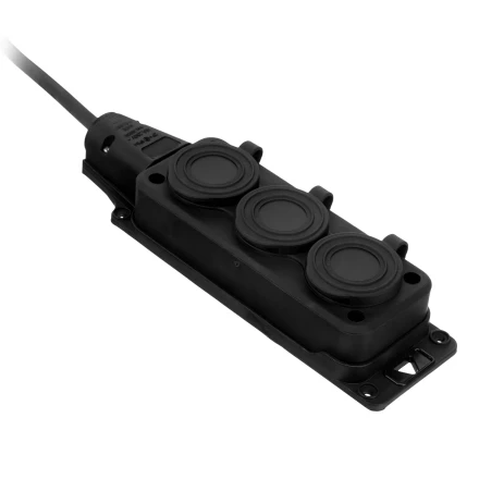 Удлинитель-шнур силовой Denzel Top Series 37421, КГТТ, 10м, 3 розетки, 3 x 1,5 мм, 3 м купить в Надыме