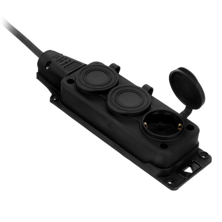 Удлинитель-шнур силовой Denzel Top Series 37421, КГТТ, 10м, 3 розетки, 3 x 1,5 мм, 3 м купить в Надыме