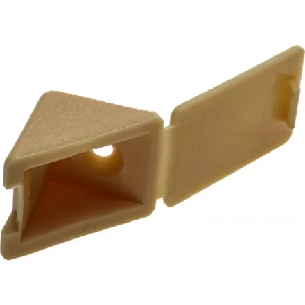 Уголок мебельный ЗУБР с шурупом, цвет сосна, 4,0x15мм, ТФ6, 4шт 4-308256-4 купить в Надыме