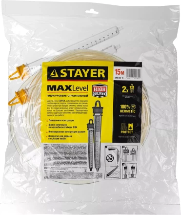 Гидроуровень STAYER &quot;MASTER&quot; с усиленной измерительной колбой большого размера, d 6мм, 15м 579442 купить в Надыме