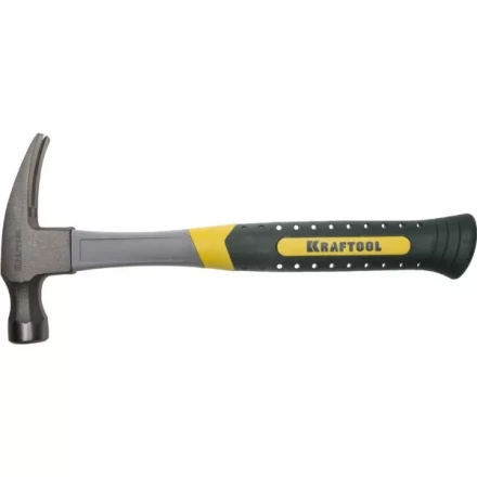 Молоток-гвоздодер RIP 450 г с фиберглассовой рукояткой, KRAFTOOL 20281-450 20281-450 купить в Надыме