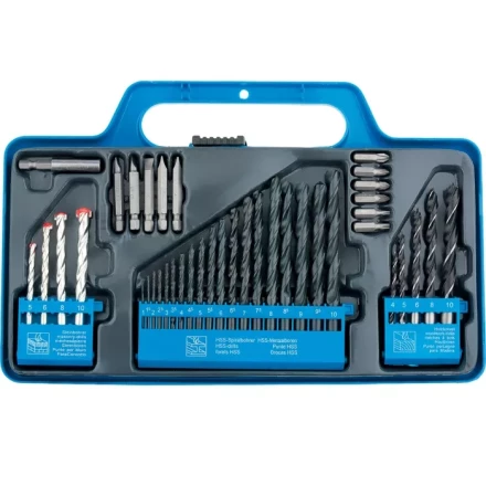 Набор сверл по бетону дереву 5-6-8-10 мм металлу 1-10 мм (через 0,5 мм) 40 предметов SPARTA 725455 купить в Надыме