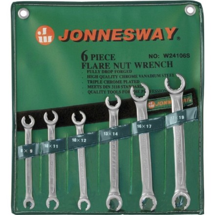 Набор ключей разрезных 8-19мм 6предметов  Jonnesway W24106S 47328 купить в Надыме
