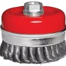 Щетка для УШМ Heavy Duty, 125 мм, М14, "чашка", крученая металлическая проволока  MATRIX 74674 купить в Надыме