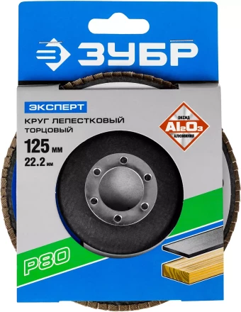 Круг лепестковый торцевой КЛТ 1 ЗУБР "МАСТЕР" 36590-115-40 купить в Надыме