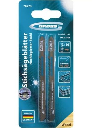 Полотна для электролобзика по дереву 2 шт 3106 - T111C GROSS 78273 купить в Надыме