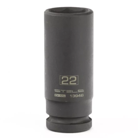 Головка ударная удлиненная шестигранная, 22 мм, 1/2, CrMo Stels 13948 купить в Надыме