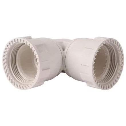 Соединитель ЗУБР "ШиреФит" угловой 90° "накидная гайка - накидная гайка", 26мм 51497-26 купить в Надыме