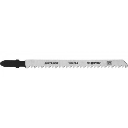 Полотна STAYER &quot;STANDARD&quot;, T301CD, для эл.лобзиков, HCS, по дереву, фанере, ДВП, ДСП, быстр точный рез, EU-хвост., 100/4мм, 2шт 159473-4 купить в Надыме