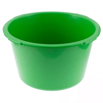 Таз круглый строительныйй зеленый 30 л Россия Сибртех 81456 купить в Надыме