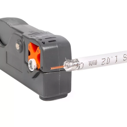 Стриппер КВТ КС-332 для снятия изоляции с коаксиального кабеля (85449) купить в Надыме