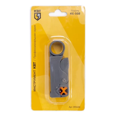 Стриппер КВТ КС-332 для снятия изоляции с коаксиального кабеля (85449) купить в Надыме
