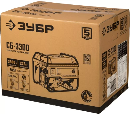 ЗУБР 3300 Вт, бензиновый генератор (СБ-3300) купить в Надыме