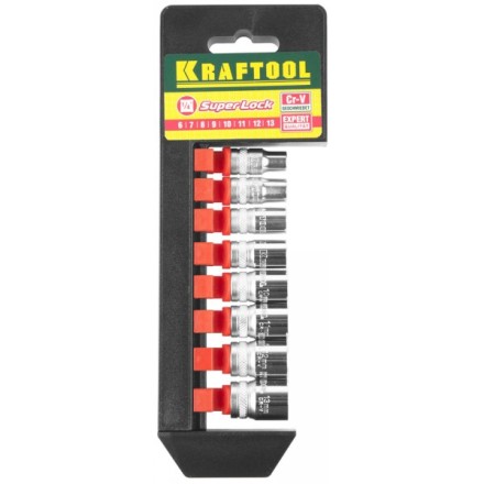 Набор KRAFTOOL &quot;EXPERT QUALITAT&quot; Торцовые головки &quot;SUPER LOCK&quot;, 1/4&quot;, 6-13мм, 8 предметов 27860-H8_z01 купить в Надыме
