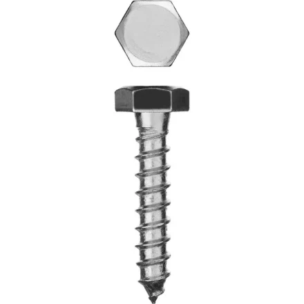 Шурупы ЗУБР "МАСТЕР" с шестигранной головкой, оцинкованные, 10x50мм, 45шт 4-300451-10-050 купить в Надыме