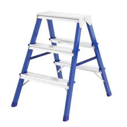 Стремянка двусторонняя 3 ступени стальная Сибртех 97933 купить в Надыме