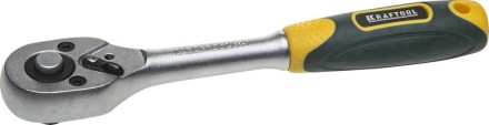 Трещотка для торцовых головок KRAFTOOL &quot;EXPERT&quot;, Сr-V сталь, 72 зубца, 1/4&quot; 27791-1/4_z02 купить в Надыме