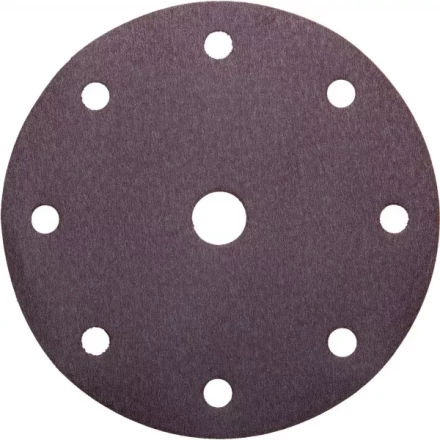 Круг шлифовальный URAGAN "Универсальный водостойкий с покрытием стеарата цинка" на липучке, 9 отв., P240, 150мм, 5шт 907-44114-240-05 купить в Надыме