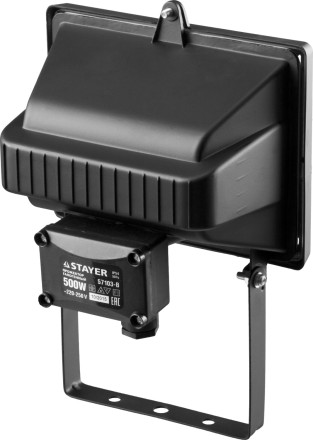 Прожектор STAYER &quot;MASTER&quot; MAXLight галогенный, с дугой крепления под установку, черный, 500Вт 57103-B купить в Надыме