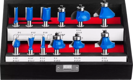 ЗУБР 12 шт, набор профильных фрез по дереву, Профессионал (28796-H12) купить в Надыме
