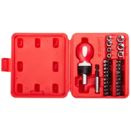 Набор ЗУБР "МАСТЕР" отвертка реверсивная в комплекте с насадками, в боксе, 29 предметов 25420-H29 купить в Надыме