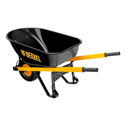 Тачка садово-строительная усиленная DENZEL 68999 одноколесная купить в Надыме