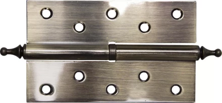 Петля дверная разъемная ЗУБР "ЭКСПЕРТ", 1 подшипник, цвет ст. латунь (AB), правая, с крепежом, 125х75х2,5мм,2шт 37605-125-5R купить в Надыме