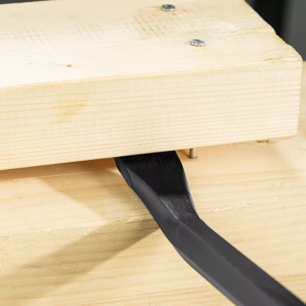 Лом-гвоздодер, Denzel 450 мм, шестигранный 16 мм, окрашенный, сталь 65, 25202 купить в Надыме