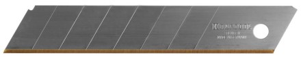 Лезвие &quot;SOLINGEN&quot; сменное, KRAFTOOL 09605-TIN-18-S5, сегментиров, нитрид титана, многоуровневая закалка, 8 сегментов, 18мм, 5шт 09605-TIN-18-S5_z01 купить в Надыме