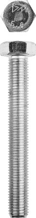 Болт ГОСТ 7798-70, M16 x 140 мм, 5 кг, кл. пр. 5.8, оцинкованный, ЗУБР 303080-16-140 купить в Надыме