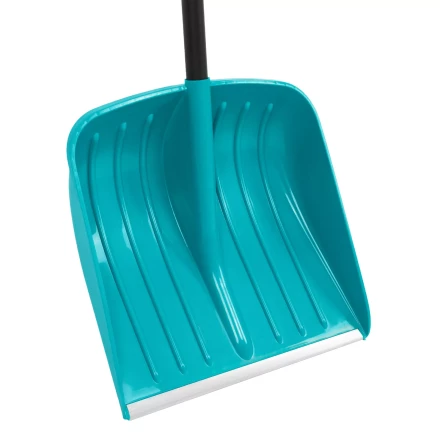Лопата для уборки снега Palisad 61678, полипропилен, 450х450х1355 мм, алюминиевый черенок, усиленная, LUXE купить в Надыме