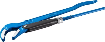 Ключ трубный рычажный ЗУБР "ПРОФЕССИОНАЛ", изогнутые губки, цельнокованый, Сr-V, № 2,  1,5" 27337-2_z01 купить в Надыме