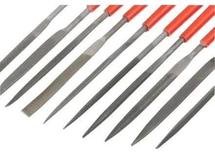 Набор надфилей 180 х 5мм 10 шт пластиковые рукоятки MATRIX 15824 купить в Надыме