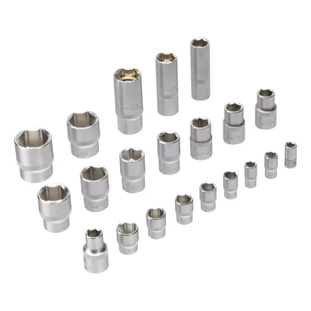 Набор инструментов Denzel 15801, 1/2", 1/4", CrV, S2, пластиковый кейс, 64 предмета купить в Надыме