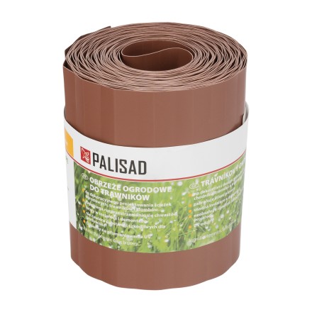 Бордюрная лента Palisad, 15х900 см, полипропиленовая, коричневая, Россия 644847 купить в Надыме