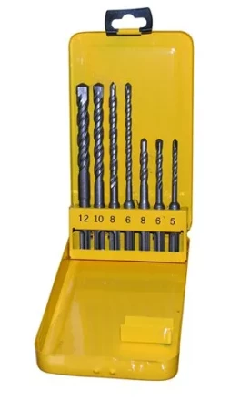 Набор буров SDS+ 5;6;8Х110 мм 6;8;10;12Х160 мм 7 штук металлический футляр Энкор 10997 купить в Надыме